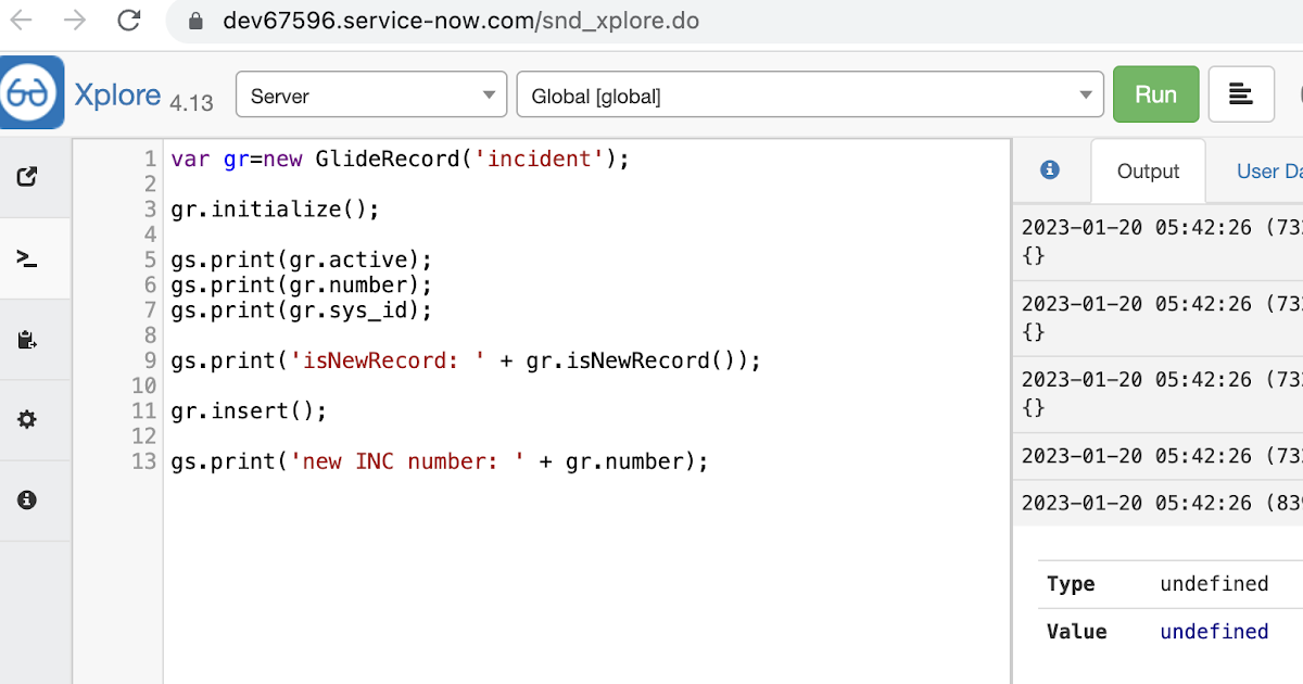 ServiceNow GlideRecord: initialize versus newRecord