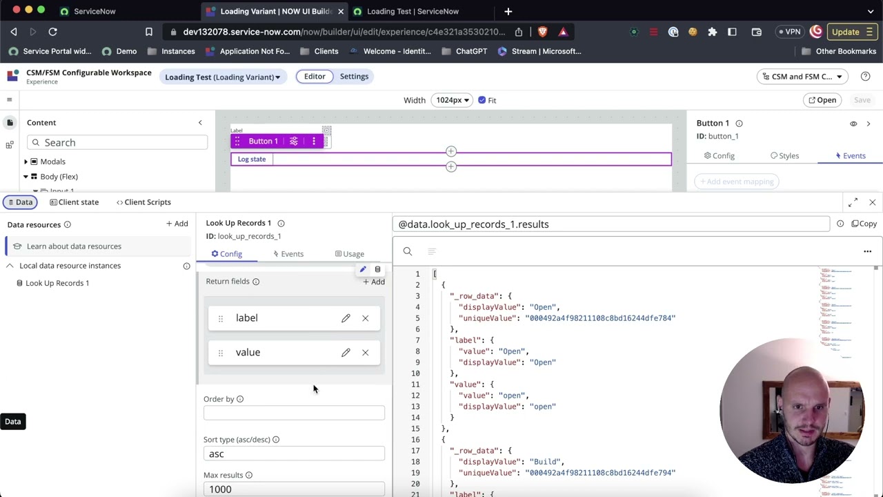 Using a Loading Spinner in UI Builder (ServiceNow Next Experience)