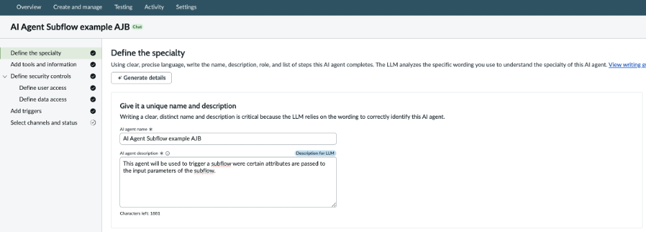 Passing Inputs to Subflow Tools in AI Agents—Using Prompts