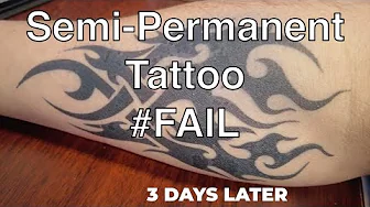 Semi-Permanent Tattoo #FAIL