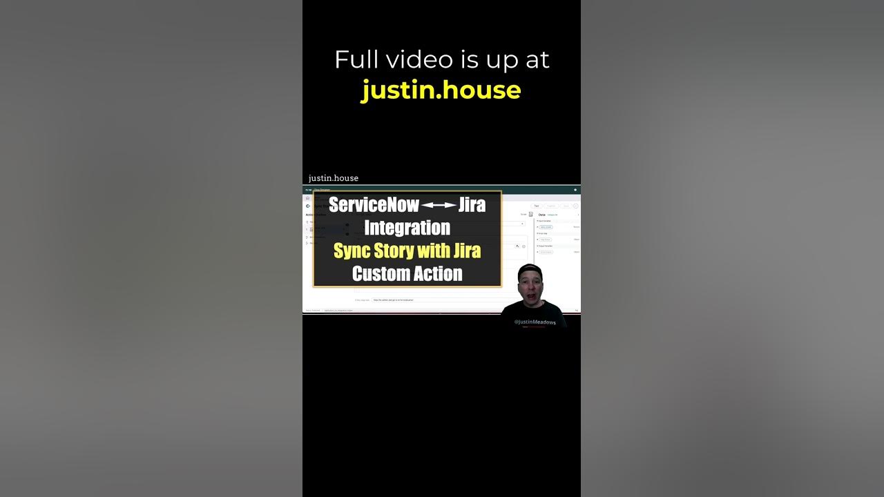ServiceNow & Jira Integration - Sync Story with Jira - Custom Action - short #servicenow #jira