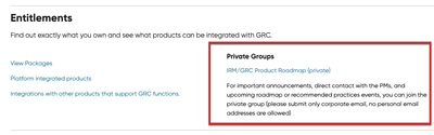 GRC Product Roadmap - Registration is now LIVE!