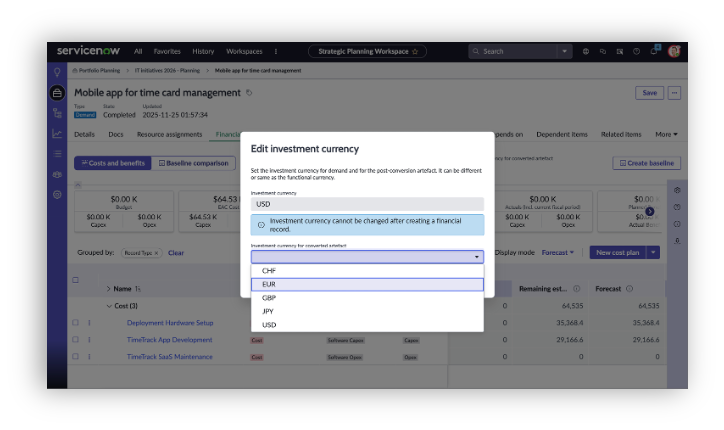 Multi-Currency Support in the New Financials Experience