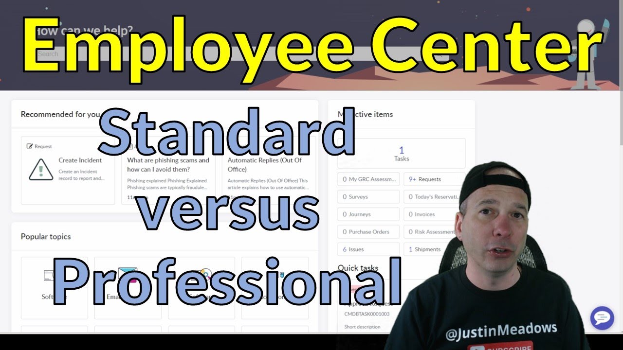 Employee Center Standard vs Professional