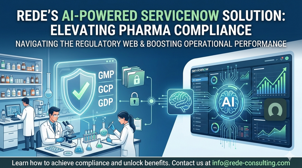 Navigating Compliance and Elevating Performance in the Pharmaceutical Industry with REDE'S AI-Powered ServiceNow Solution