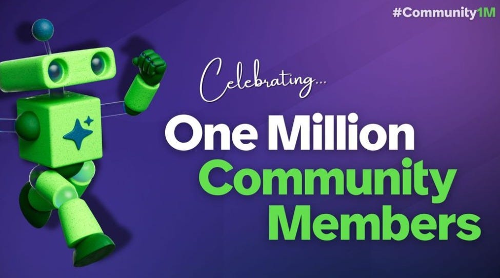 1M+ ServiceNow Community Members Reached