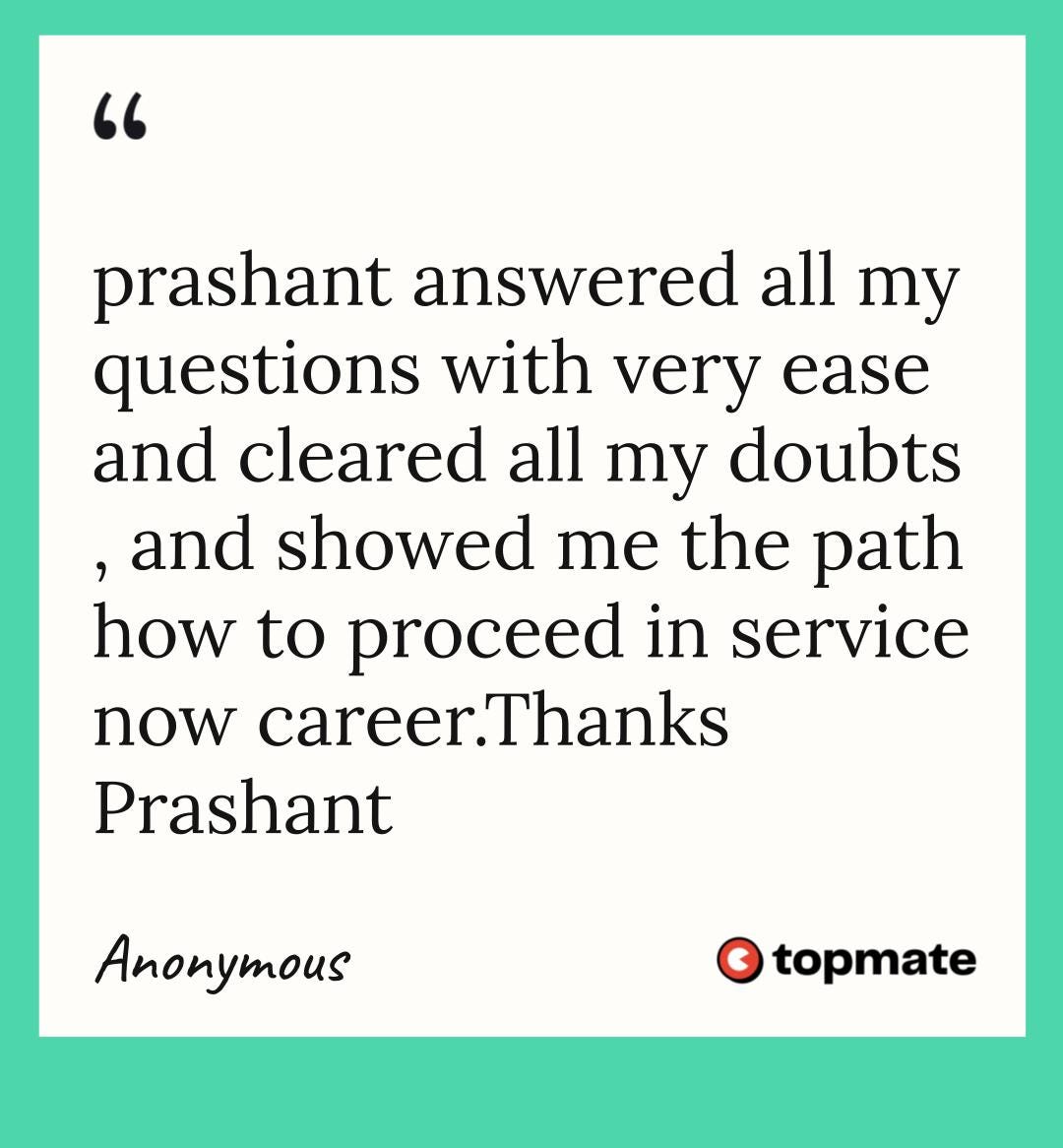 Another Awesome Topmate Feedback