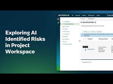 AI Identified Risks in Project Workspace