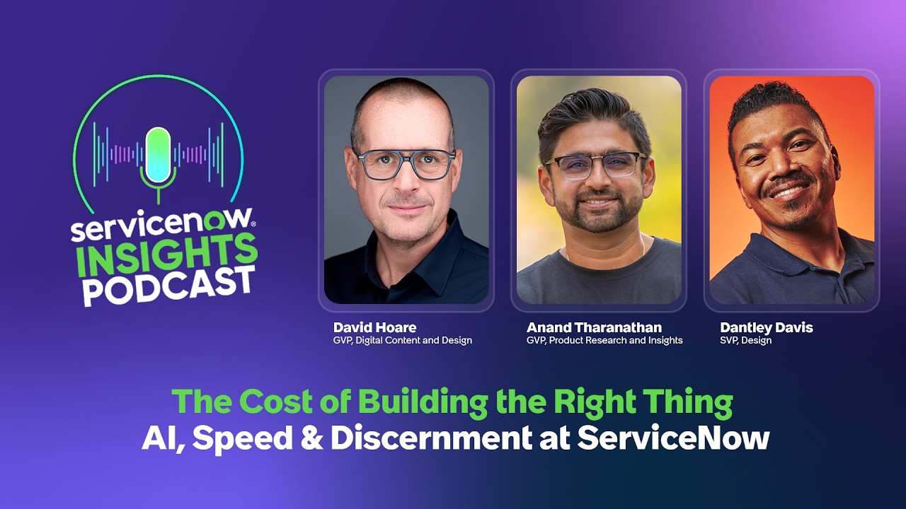 The Cost of Building the Right Thing | AI, Speed & Discernment at ServiceNow