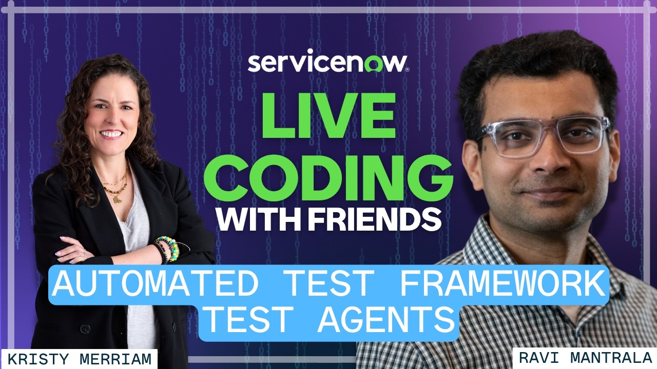 Live Coding with Friends: Building Automated Tests with ATF Test Agents and Ravi Mantrala