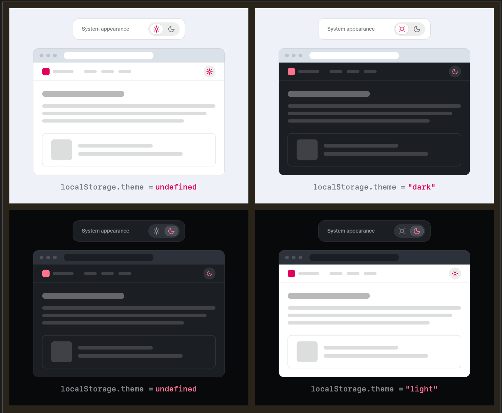 Dark mode toggles: two states are enough