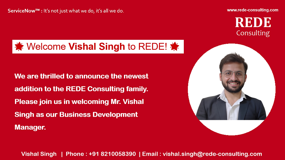 Welcome Vishal to REDE
