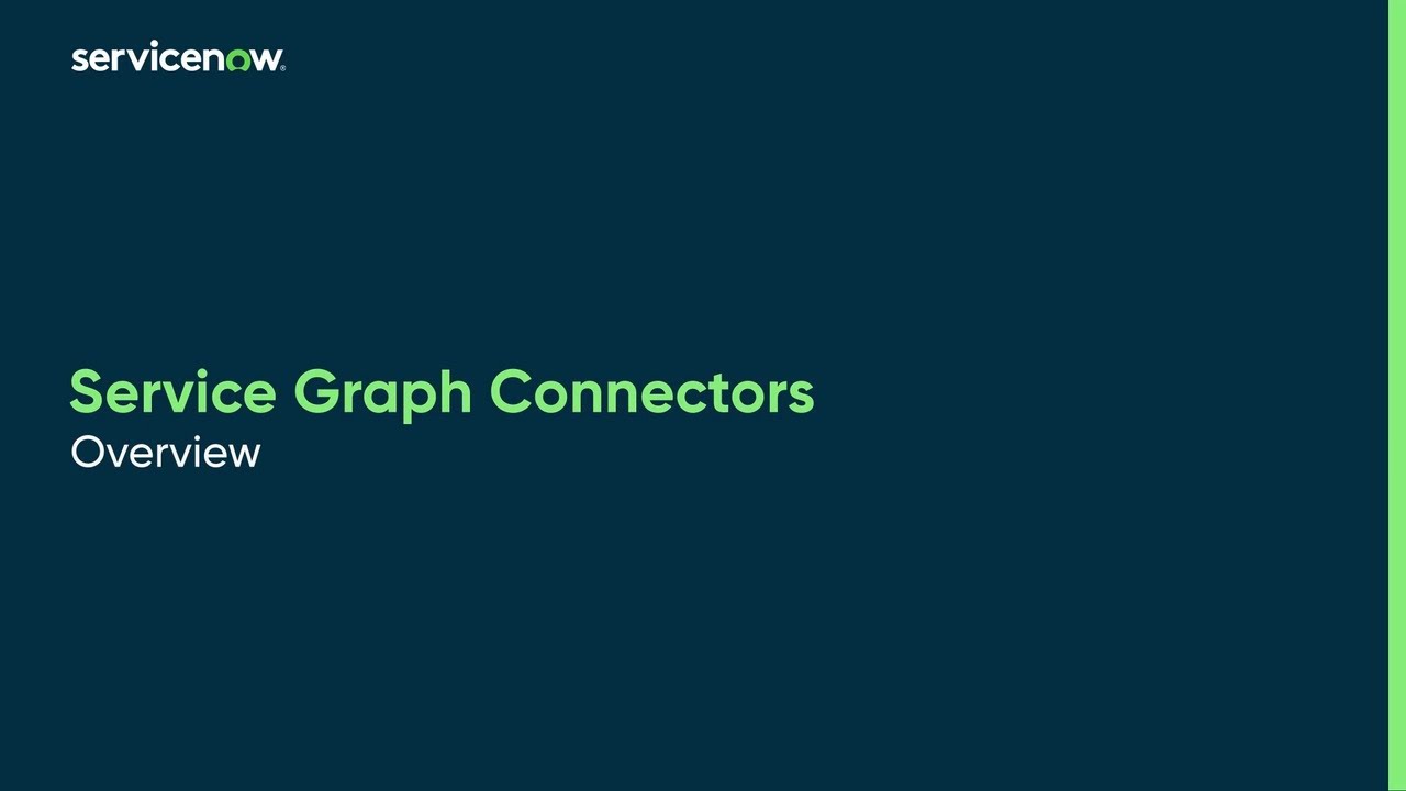CMDB | Service Graph Connectors