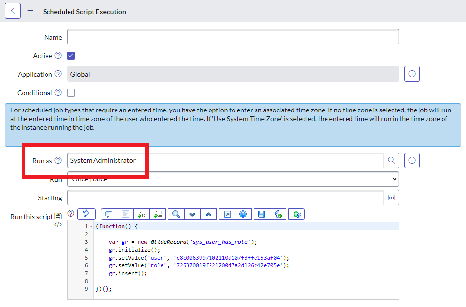 Adding security_admin, sn_hr_core.admin, etc. without having correct roles yourself