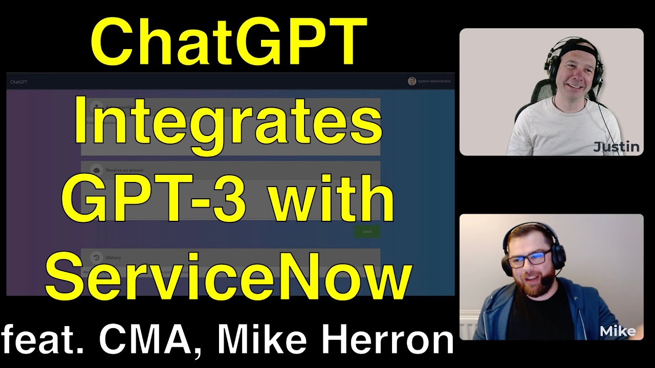 ChatGPT Integrates GPT-3 with ServiceNow