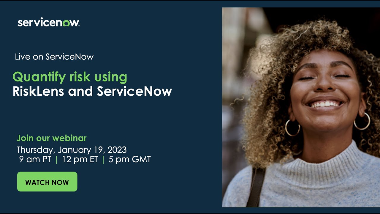 Quantify risk using RiskLens and ServiceNow