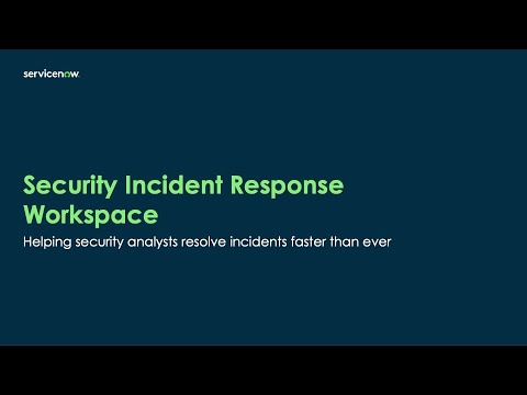 The all-new Security Incident Response Workspace is now live on store!