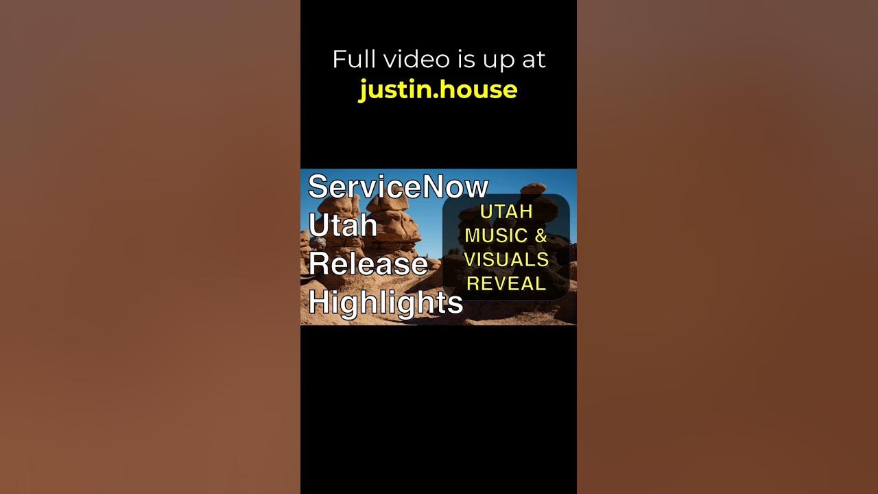 Utah Music and Visuals Reveal - short #servicenow #utah