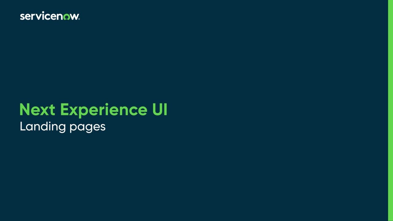 Next Experience UI | Landing pages