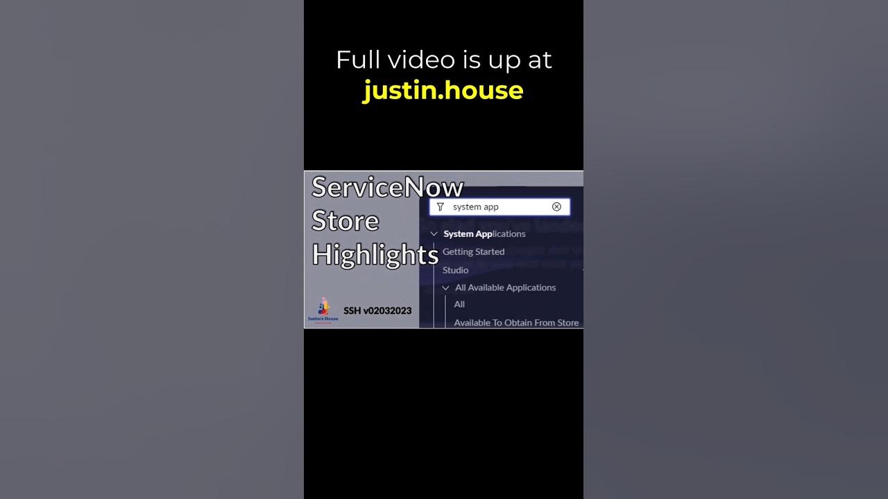 ServiceNow Store Highlights (SSH) v02032023 - short #servicenow