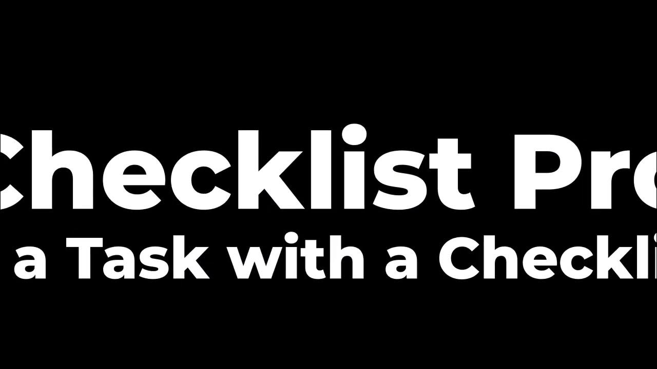 Replacing Task Records with Checklist Records in Checklist Pro