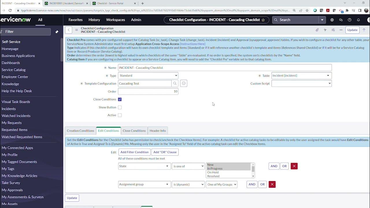 Checklist Pro - Hide and Read-Only Options