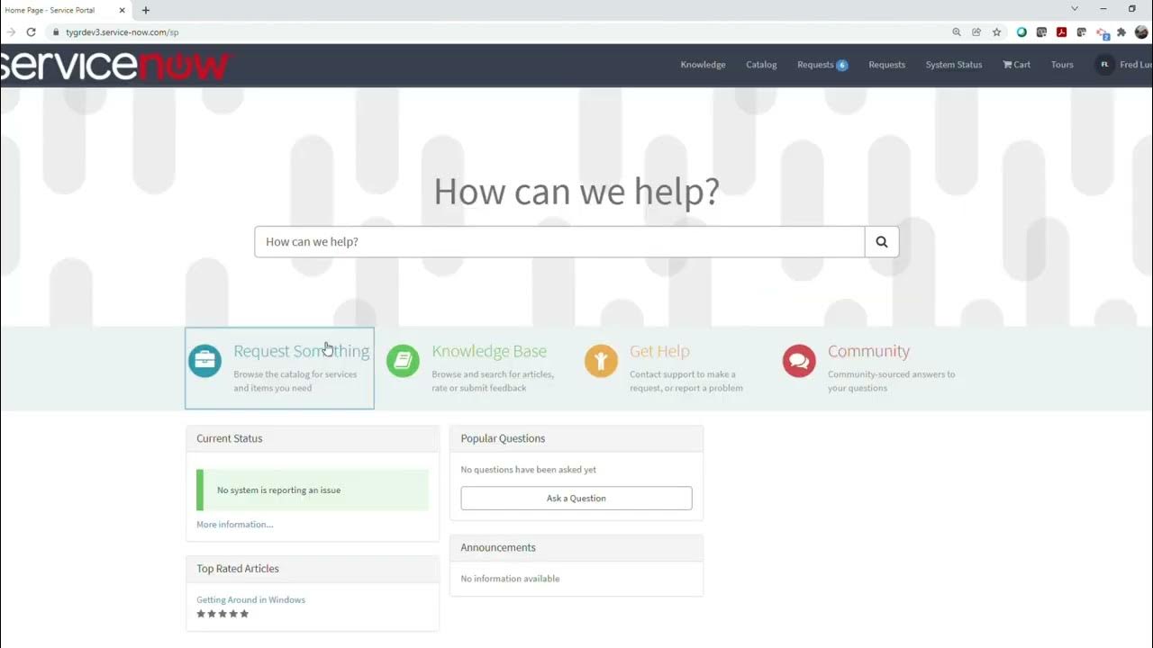 Checklists on Service Catalog Items