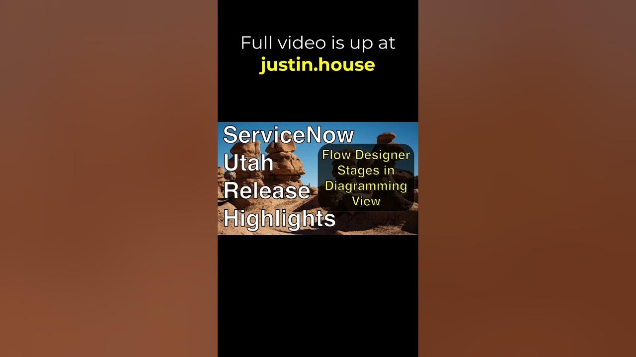 Flow Designer: Diagramming View - Stages - short #servicenow #utah #flowdesigner  #ui