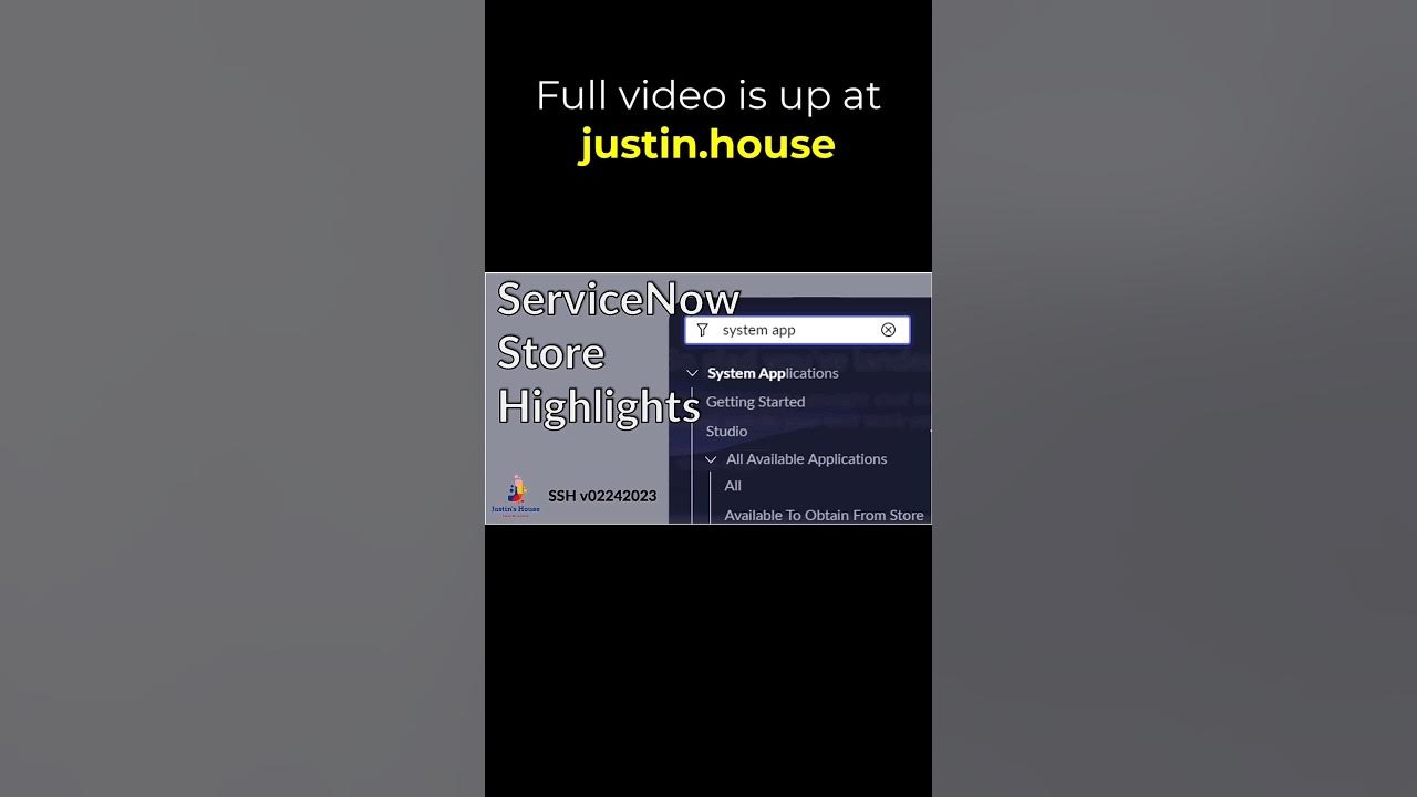 ServiceNow Store Highlights (SSH) v02242023 - short #servicenow #appstore