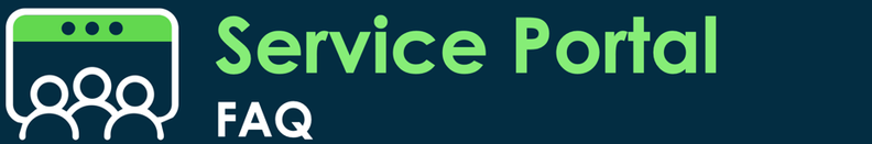 Service Portal FAQ
