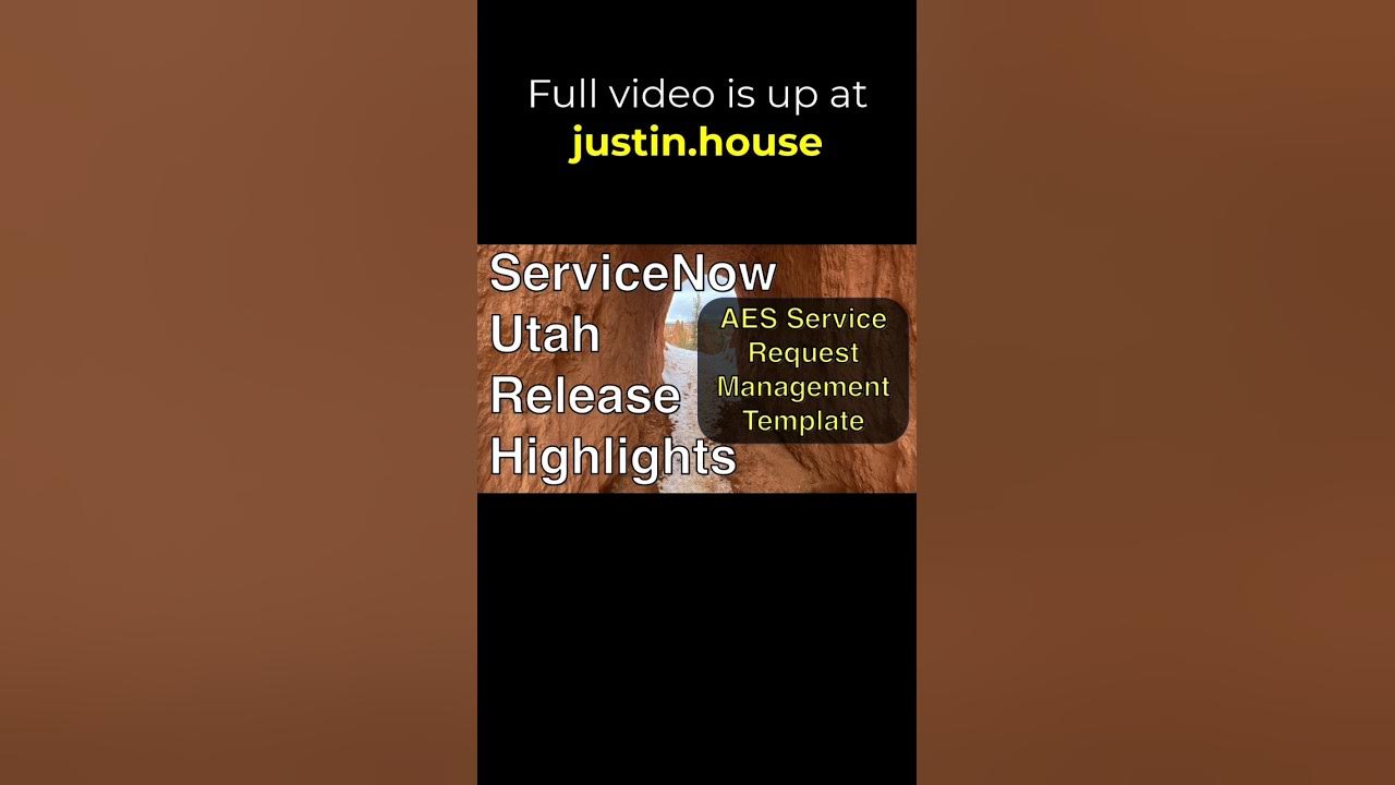 Service Request Management Template in App Engine Studio - short #servicenow #utah #aes #template