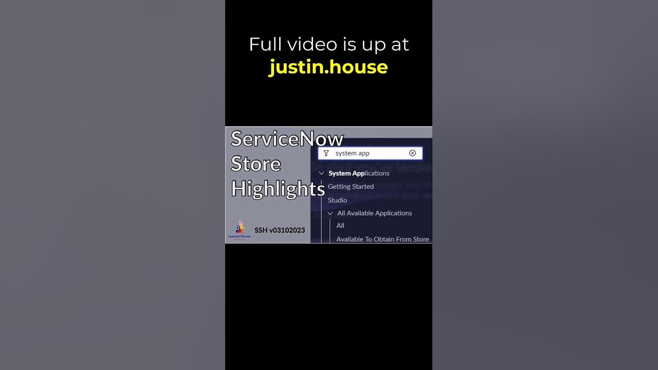 ServiceNow Store Highlights (SSH) v03102023 - short #servicenow #appstore