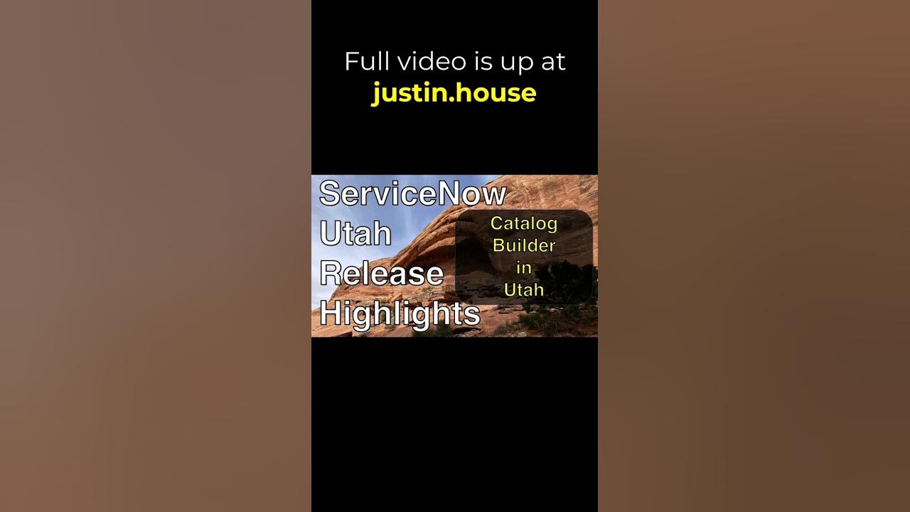 Catalog Builder in ServiceNow's Utah Release - short #servicenow #utah