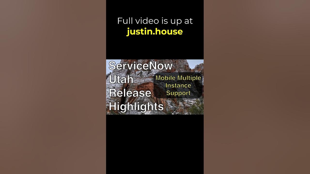 Mobile Multiple Instance Support - short #servicenow #utah #mobile