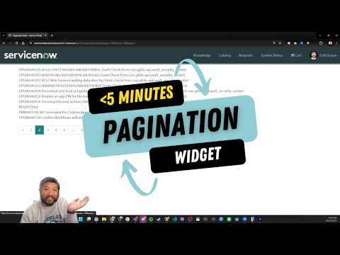Building a Custom Pagination Widget for Service Portal: Server-Side Pagination