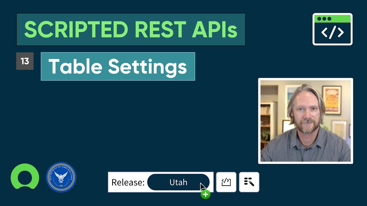ServiceNow Scripted REST APIs: Part 13 – Table settings