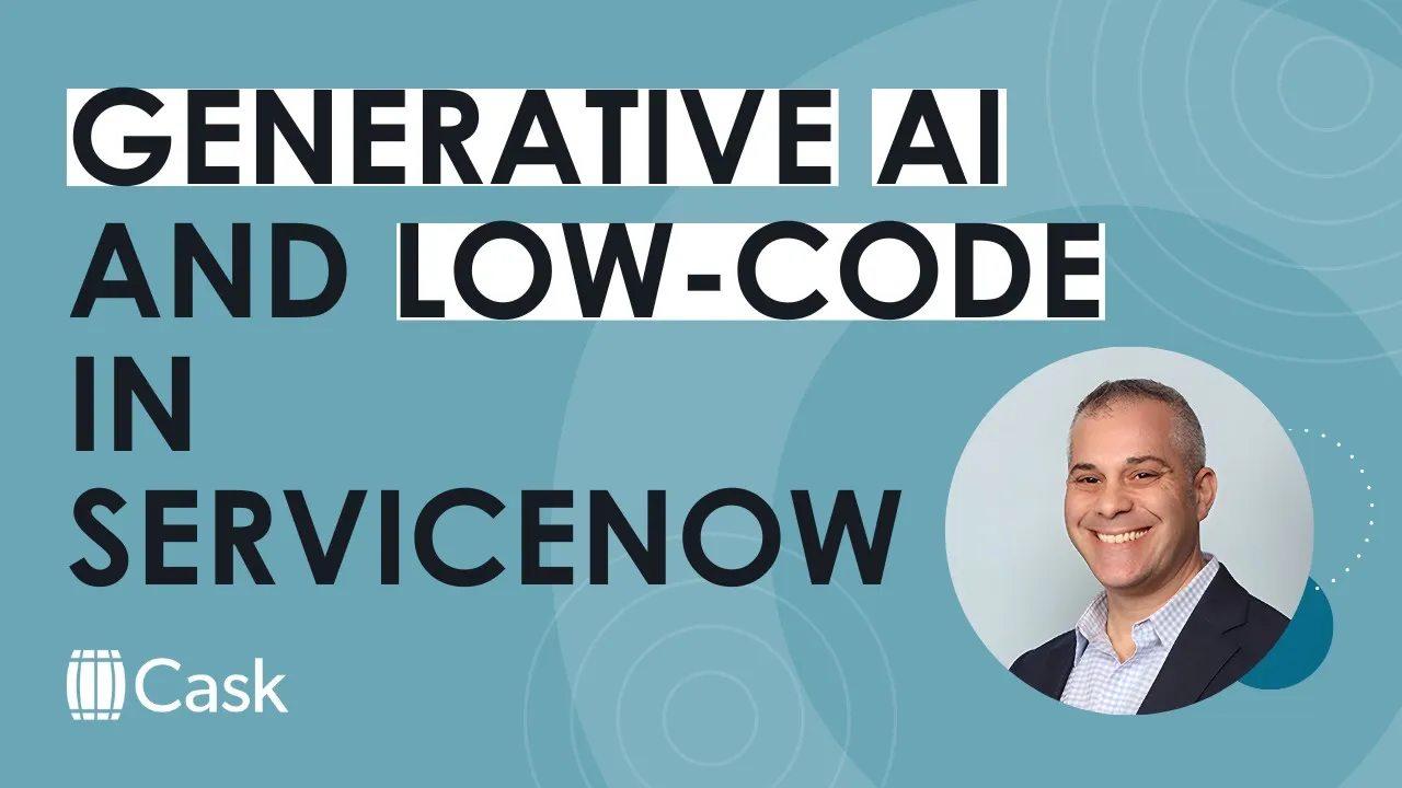 ServiceNow's generative AI and low-code capabilities
