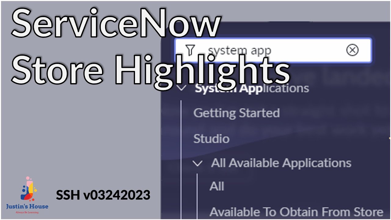 ServiceNow Store Highlights (SSH) v03242023