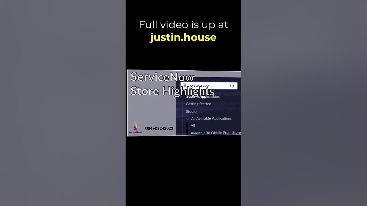 ServiceNow Store Highlights (SSH) v03242023 - short #servicenow #apps #appstore