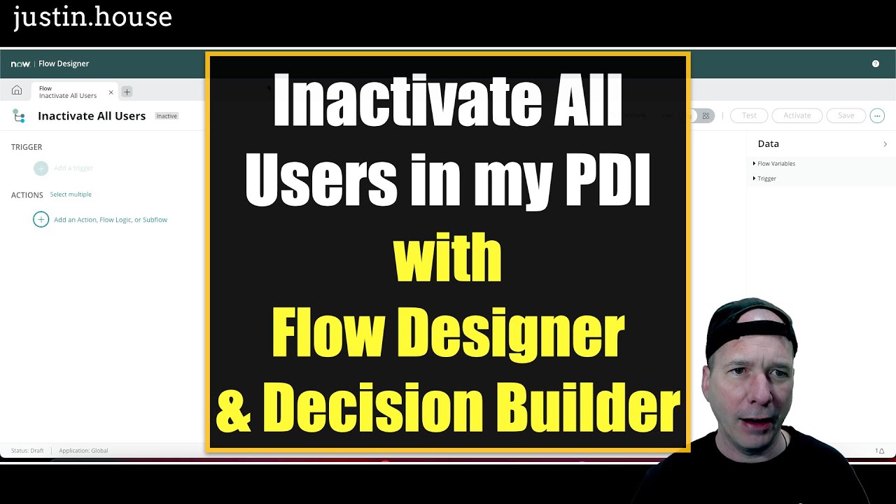 Inactivate All Users in my PDI with Flow Designer and Decision Builder