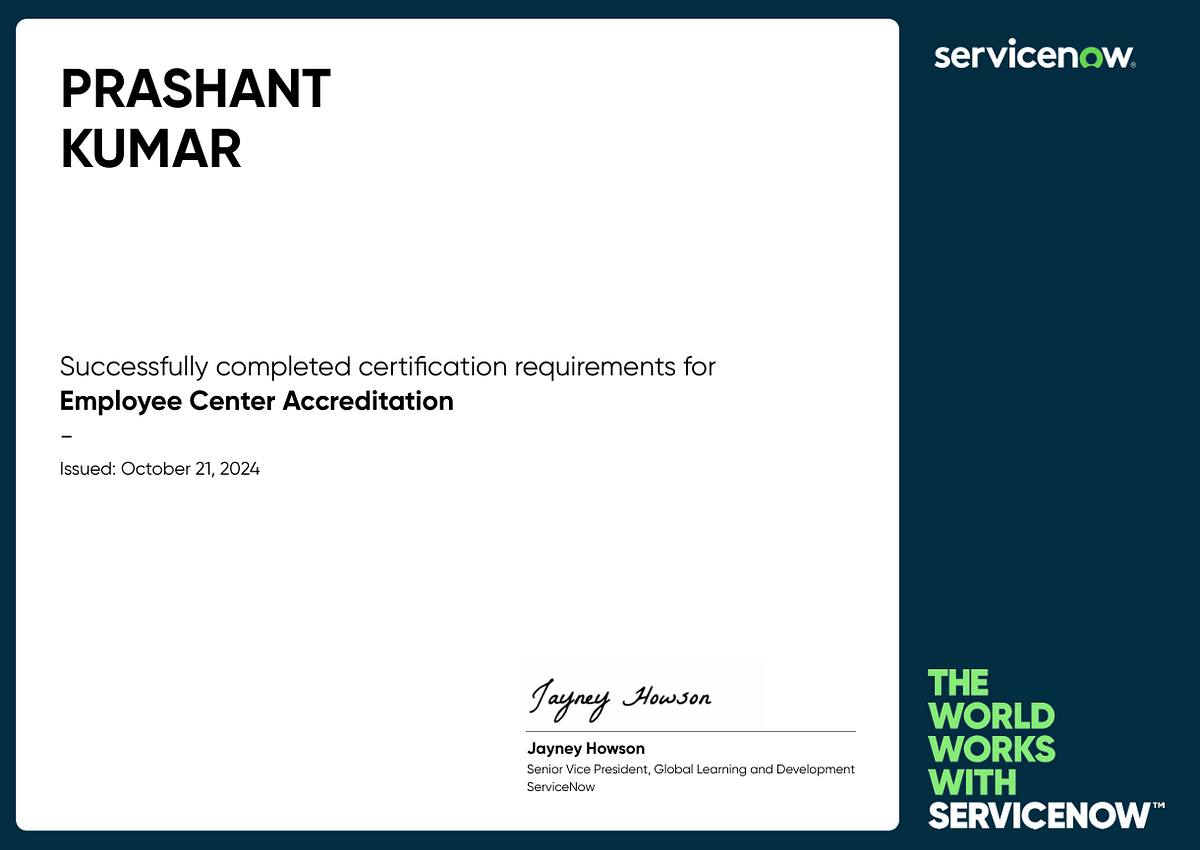 Employee Center Accreditation