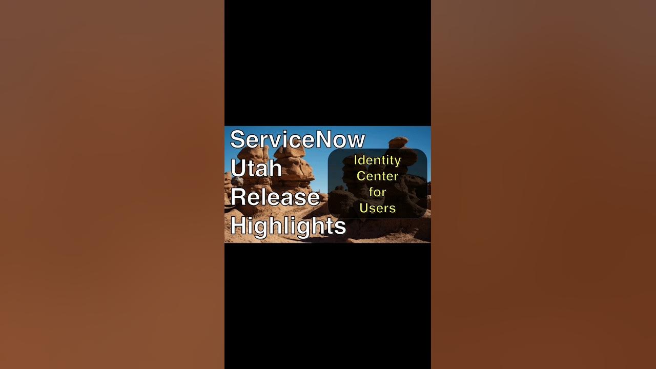 Identity Center for Users - short #servicenow #utah #security #selfservice