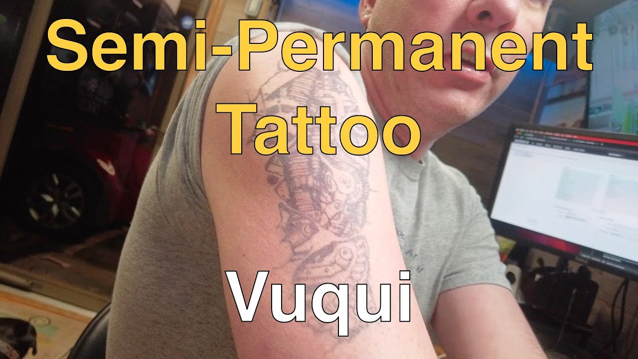 Vuqui (Bionic Arm) on my Right Shoulder - Semi-Permanent Tattoo Fun