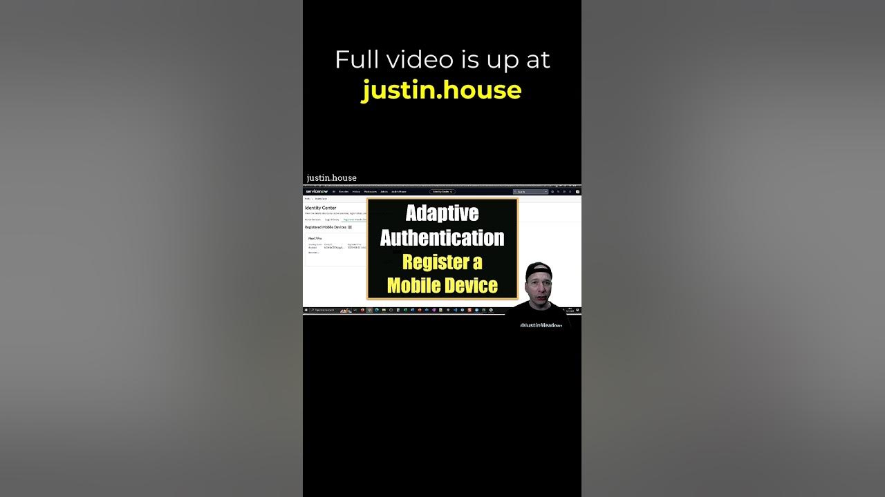 Adaptive Authentication Register a Mobile Device - short 🩳 #servicenow #authentication #mobile