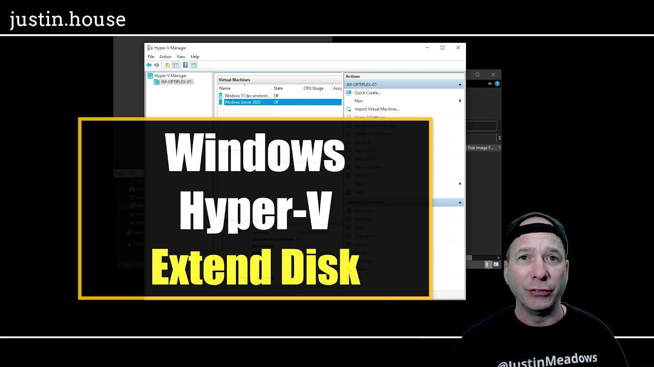 Windows Hyper-V: Extend Disk