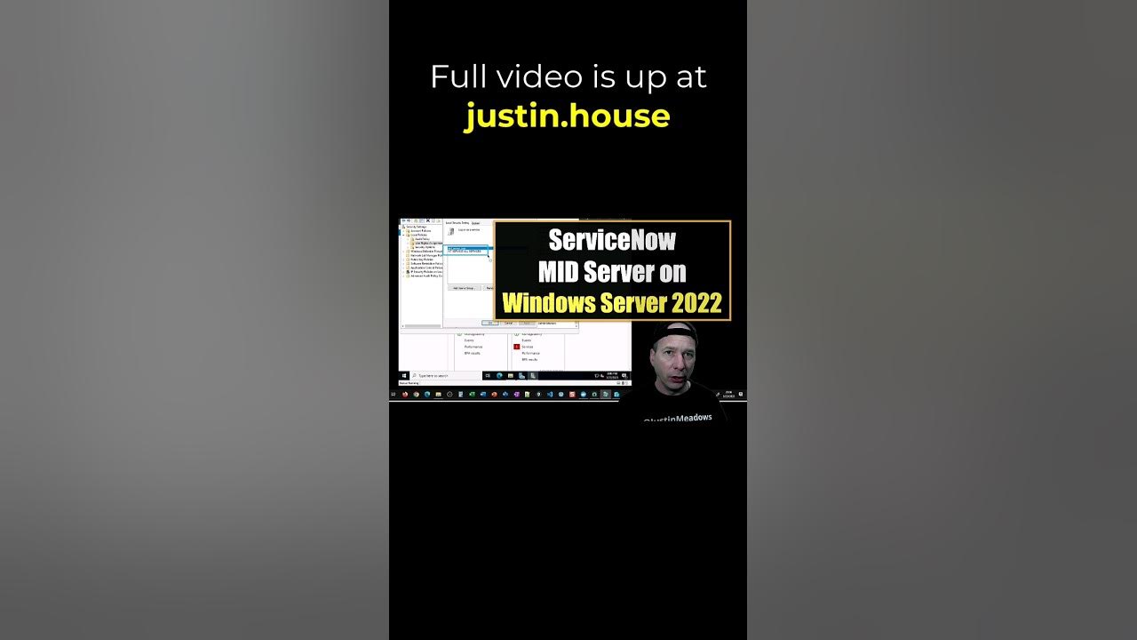 ServiceNow MID Server on Windows Server 2022 - short #servicenow #windowsserver2022 #midserver
