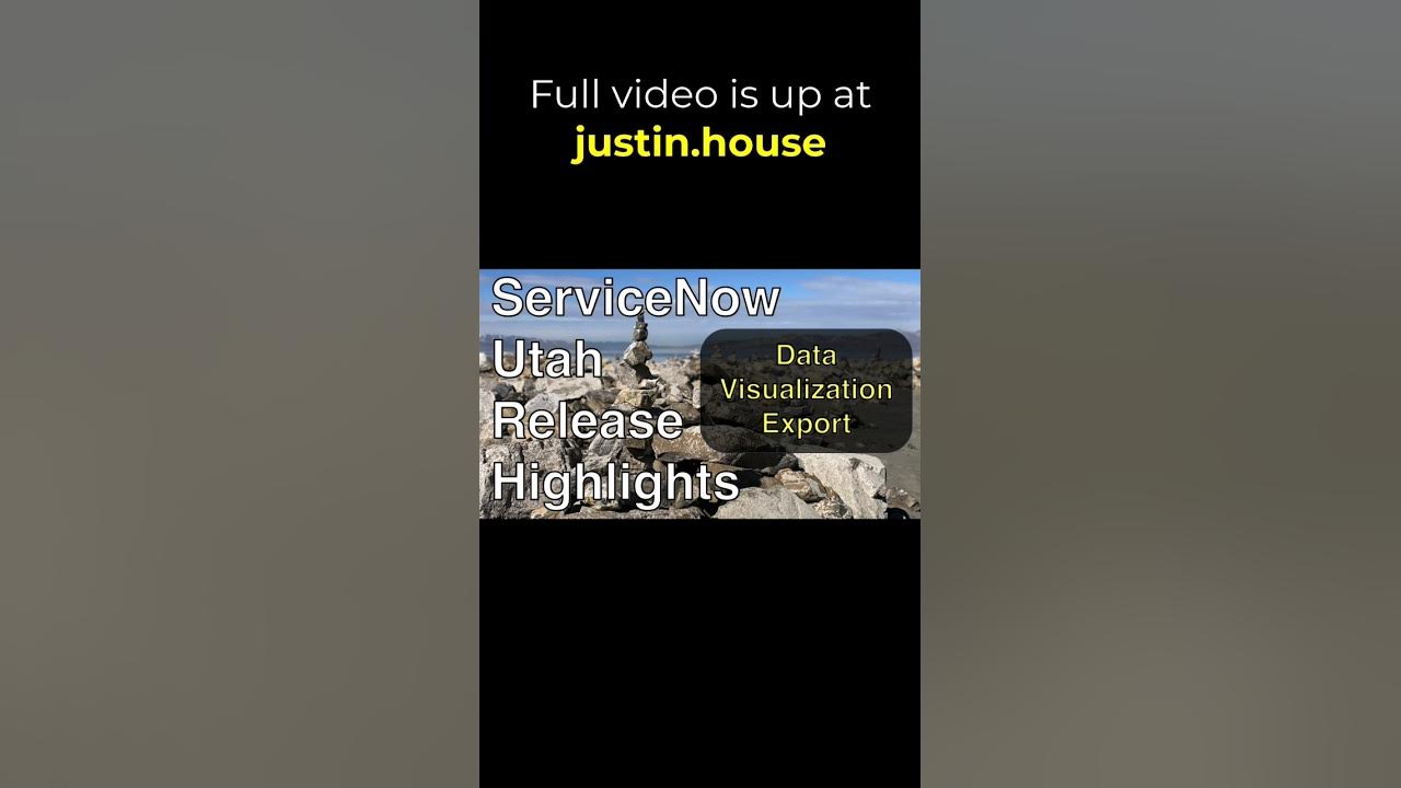 Data Visualization Export - short 🩳 #servicenow #utah #reporting #visualization #export