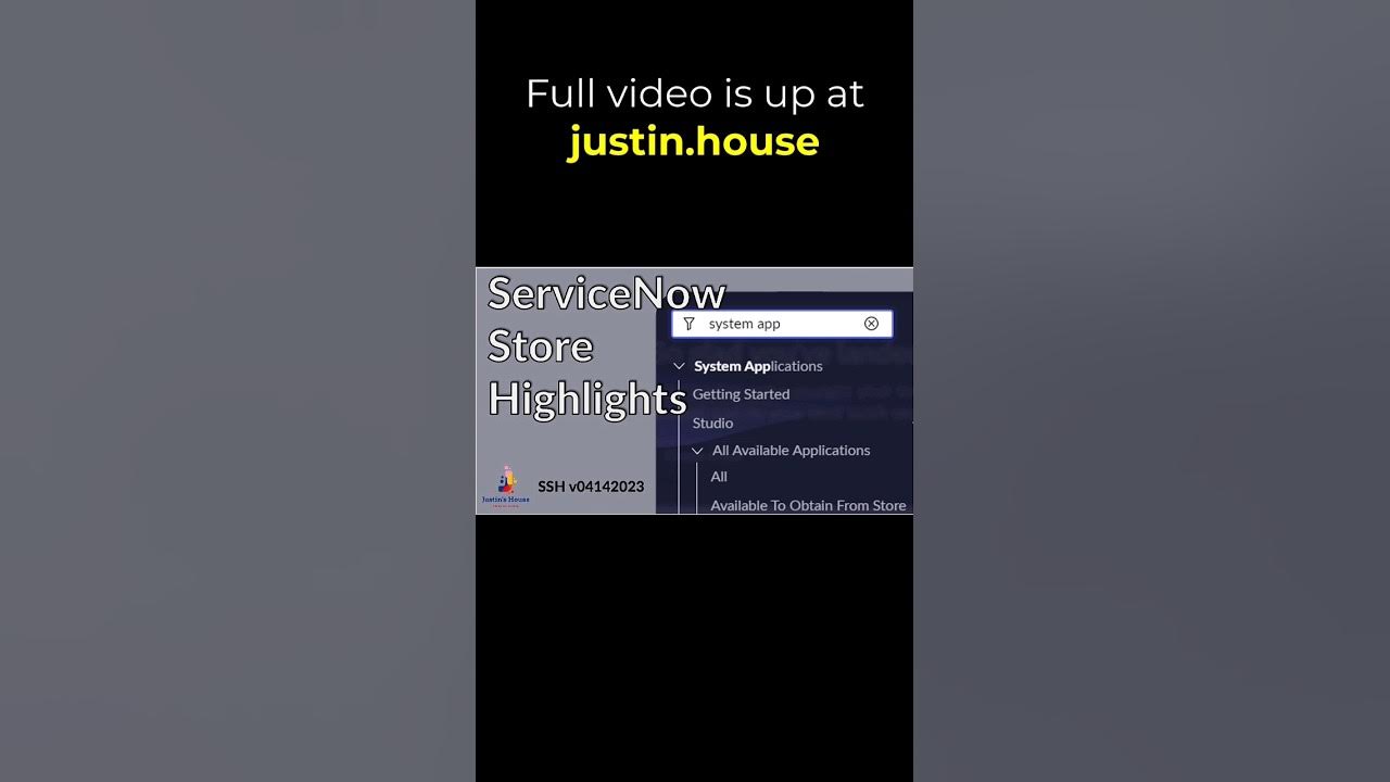 ServiceNow Store Highlights (SSH) v04142023 - short 🩳 #servicenow #appstore #apps