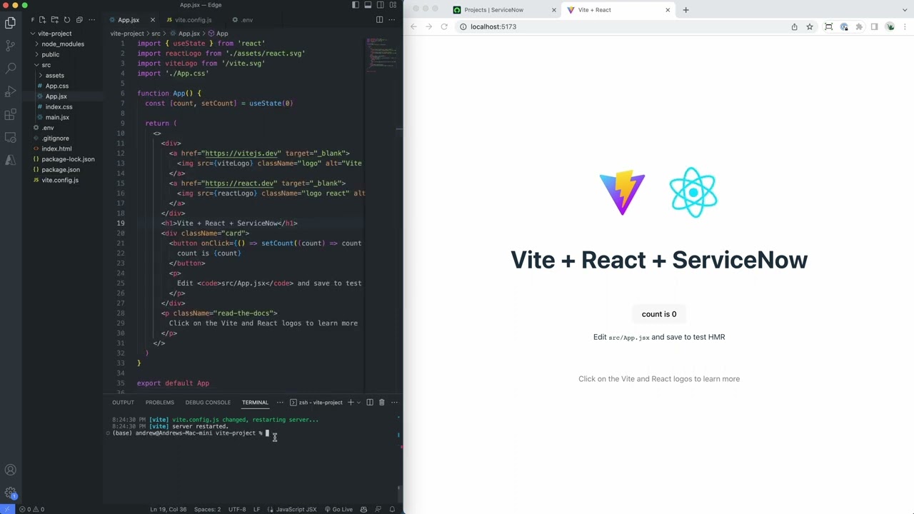 Building a React App with ServiceNow Data - Flare Edge