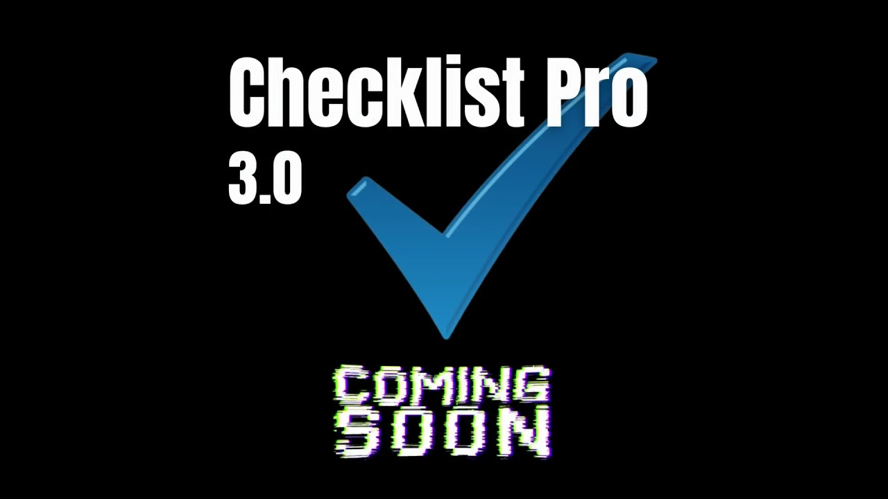 Checklist Pro v3 Promotion